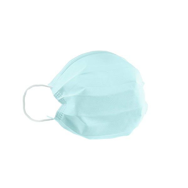 S3 ACE Cranberry Earloop Face Mask - Blue, 50/box, Sensitive, Latex-Free, Moisturized inner