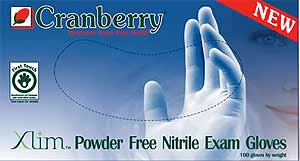 Xlim Nitrile Gloves: MEDIUM Powder-Free, Textured, Non-Sterile 100/Bx