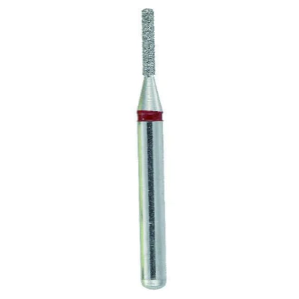 Crosstech FG #835KR.008 Fine Grit Round End Cylinder Premium Diamond Bur, 5/Pk. Head Size: 0.8mm