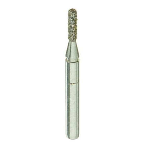 Crosstech FG #835KR.010 Coarse Grit Round End Cylinder Premium Diamond Bur, 5/Pk. Head Size: 1mm