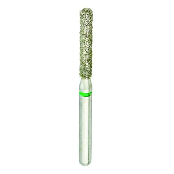 Crosstech FG #837L.016 Coarse Grit Long Flat End Cylinder Premium Diamond Bur, 5/Pk. Head Size