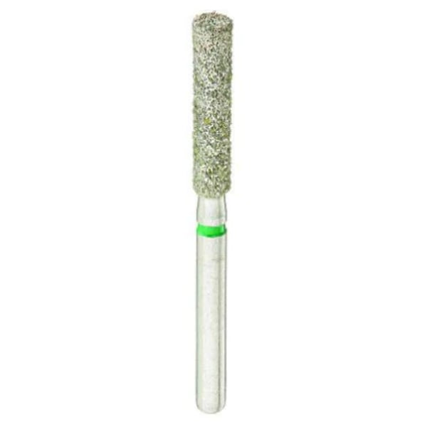Crosstech FG #837L.018 Coarse Grit Long Flat End Cylinder Premium Diamond Bur, 5/Pk. Head Size