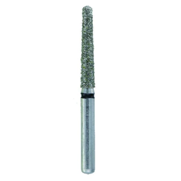 Crosstech FG #850L.016 Super Coarse Grit Long Round End Taper Premium Diamond Bur, 5/Pk. Head