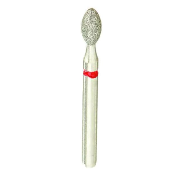 Crosstech FG #KS4.024 Fine Grit KS Series Premium Diamond Bur, 5/Pk. Head Size: 2.4mm, Head