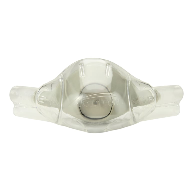 ClearView Single-Use Nasal Hoods - Adult, Unscented Grey 12/Box. Individually Wrapped. Clear outer