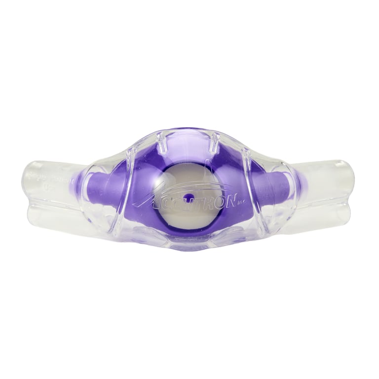 ClearView Single-Use Nasal Hoods - Pedo, Groovy Grape 12/Box. Individually Wrapped. Clear outer