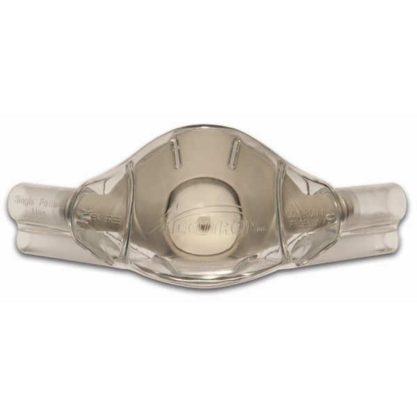 ClearView Single-Use Nasal Hoods -Large Adult, Unscented Grey 12/Box. Individually Wrapped. Clear