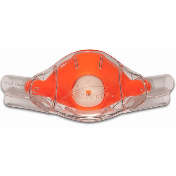 ClearView Single-Use Nasal Hoods - Large Adult, Outlaw Orange 12/Box. Individually Wrapped. Clear