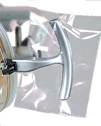 Crosstex 4" x 5-3/4" Plastic Sleeves for T-Style Light Handle, Clear, Box of 500 Sleeves