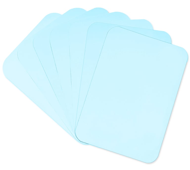 Crosstex 11" x 17-1/2" Weber "C" Blue Heavyweight Paper Tray Cover, Box of 1000