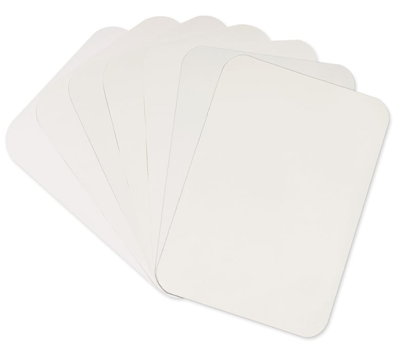 Crosstex 11" x 17-1/2" (28x44cm) "C" Weber Hi-Lo White Paper Tray Cover, Box of 1000