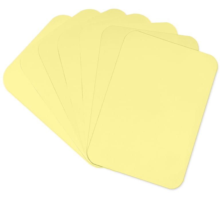 Crosstex 8.5" x 12.25" Ritter B - YELLOW Heavyweight Paper Tray Cover 1000/Bx