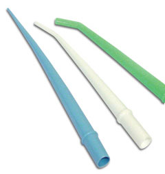 Crosstex 1/4" Diameter Green Surgical Aspirating Tips. Autoclavable, 30 degree angle, designed