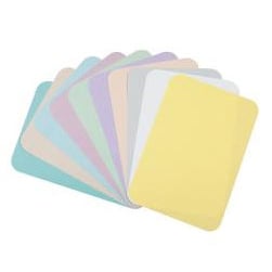 Crosstex 10-1/4" x 15-3/4" S.S. White "D" - White Heavyweight Paper Tray Cover, Box of 1000