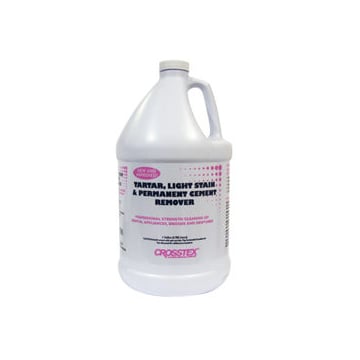 Crosstex Tartar and Stain Remover - Ready to Use, Powerful ultrasonic acidic detergent removes