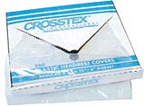 Crosstex 9.5" L x 11" W Clear Plastic Headrest Covers. Manufactured from clear, soft 1 mil thick