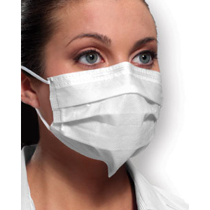 Isofluid Plus Pure SecureFit Earloop Masks - WHITE 50/Bx. Designed for sensitive skin. Fluid