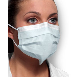 Isofluid SecureFit ASTM Level 1 Earloop Mask, Fluid Resistant, Blue, 50/Bx. Latex free, BFE ≥ 95%