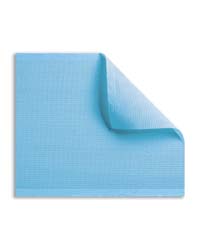 PolyGard White Patient Bibs plain rectangle (16" x 19") 3 Ply Paper/1 Ply Poly, Case of 500