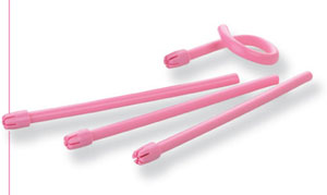 Premium Pink With A Purpose Saliva Ejectors, Pink/Pink Saliva Ejectors, Wire-Reinforced Tube