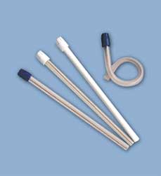 Premium Saliva Ejectors Clear/Blue with Wire-Reinforced Tube, Plastic, Package of 100