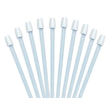 Premium Saliva Ejectors Clear/White with Wire-Reinforced Tube, Plastic, 100/Pk