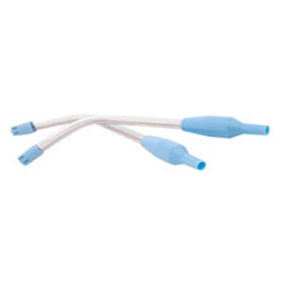 SAFE-FLO Saliva Ejector, Clear. 100/pk. Flexible aspirator tip and a built in one-way check valve