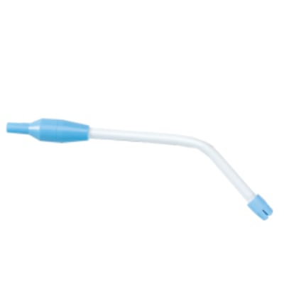 SAFE-FLO Saliva Ejector, White. 100/pk. Flexible aspirator tip and a built in one-way check valve