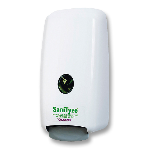 SaniTyze 1000 mL Wall Mounted Dispenser. One-touch, provides pre-measured application to minimize