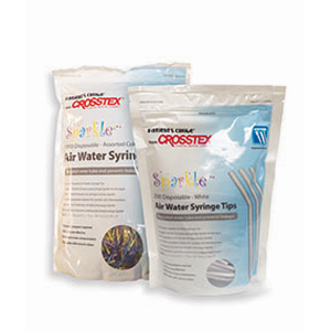 Sparkle Air/Water Syringe Tips WHITE 250/Bg. Disposable, no adapter needed, quad core, no leakage