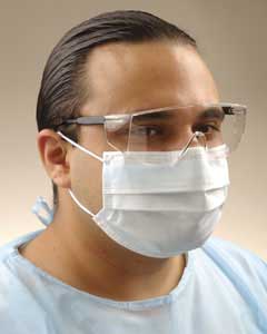 Ultra FogFree Ultra No-Fog Mask - Blue, Single Box, 40/Bx. BFE > 98%, PFE = 99.7% at 0.1 micron