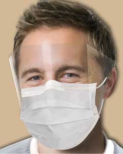 Ultra Sensitive FogFree Ultra Sensitive Earloop Face Mask With Shield (wrap-around) and Comfort