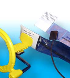 Wrap-Ease Small, Blue. "All-In-One" Barrier Sleeve, Comfort Cushion and Positioning Aid for All