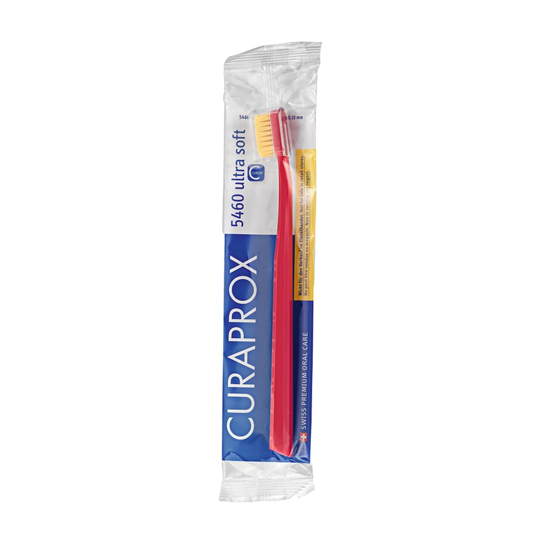 Curaprox CS 5460 Toothbrush, Ultra Soft, 1/Pk. Features ultra-fine curen filaments (0.1mm) forming