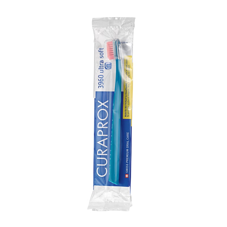 Curaprox CS 3960 Toothbrush, Super Soft, 1/Pk. Features curen filaments (0.12mm) with compact head