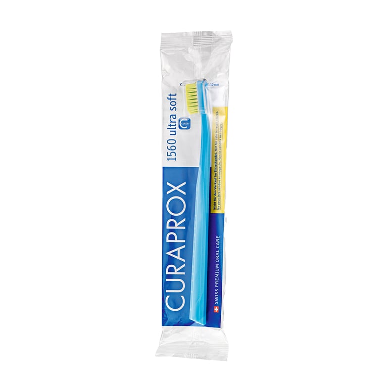 Curaprox CS 1560 Toothbrush, Soft, 1/Pk. Features curen filaments (0.15mm) with small head