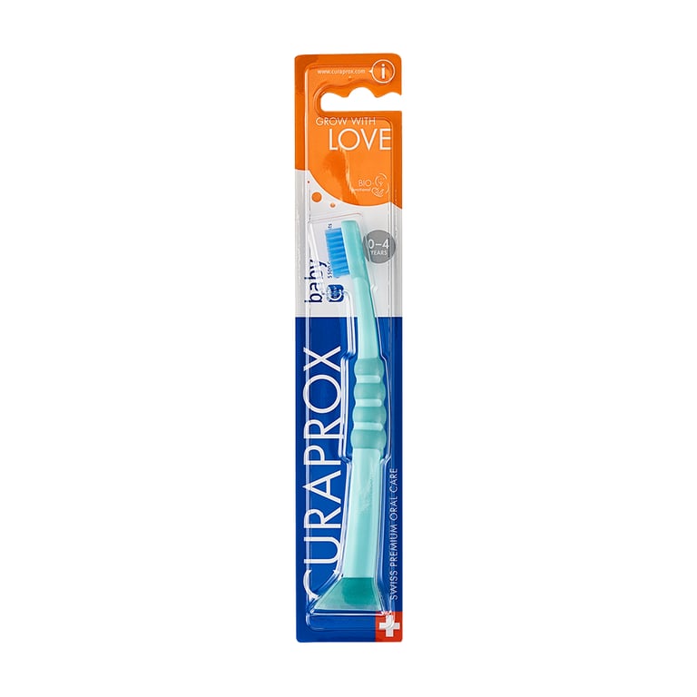 Curaprox Baby Toothbrush, Ultra Soft, 27/Pk. Features 4,260 curen filaments (0.09mm) with compact