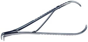 Mega Grip Forceps with Contra Angle and Serrated Jaws for easy removal of sectional matrices