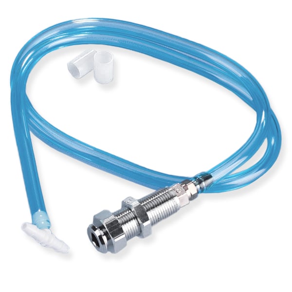 MicroEtcher Female Quick-Disconnect for splicing into 1/4" diameter plastic tubing. Hook-Up