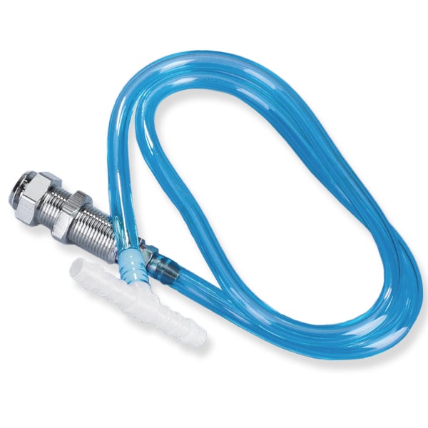 MicroEtcher Female Quick-Disconnect for splicing into 3/8" diameter plastic tubing. Hook-Up