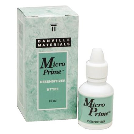 MicroPrime B - Desensitizing Agent, 10 mL Bottle. Proven HEMA formulation eliminates post-op
