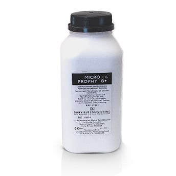 Microprophy B+ Sodium Bicarbonate, 1 Lb. Prophylaxis cleaning, 90 micron. Spearmint flavor