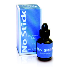 No Stick Instrument Lube. Allows instruments to glide over composite without sticking. It does