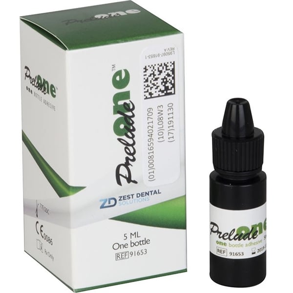 Prelude One Self-etch Adhesive Bond, Light-Cure, 5 mL Bottle, 1/Pk. Designed to bond composite