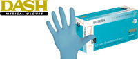 Futura Latex glove: Extra-Large 100/bx, Non-Sterile, Powder-Free, pH balanced to guard your