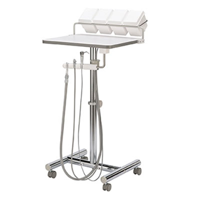 DCI Operatory Support Cart w/Assistant's Package U-Frame. With hve/se triple syringe