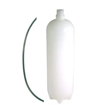 DCI 1-Liter Heavy-Duty Bottle for Dental Unit Water Systems. Standard Bottle with Cap and Pick-Up