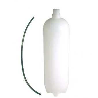 DCI 750 mL Heavy-Duty Bottle for Dental Unit Water Systems. Standard Bottle with Cap and Pick-Up