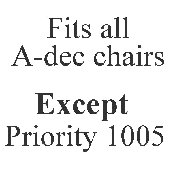DCI Foot Switch Assembly for A-dec Chairs - Dark 