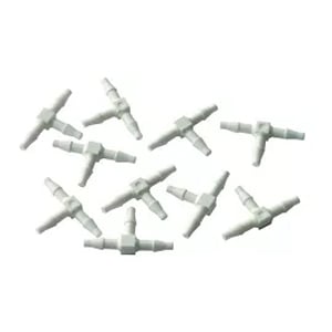DCI 1/16" Barb Tee - Plastic, 10/Pk. Fits 1/8" O.D. tubing